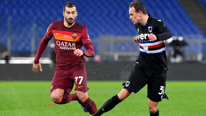 Soi kèo UC Sampdoria vs AS Roma vào 23h30 ngày 17/10/2022