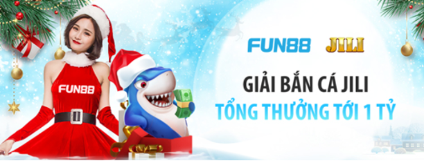 Nhận thưởng tiền tỷ khi chơi bắn cá và slots game Jili tại Fun88